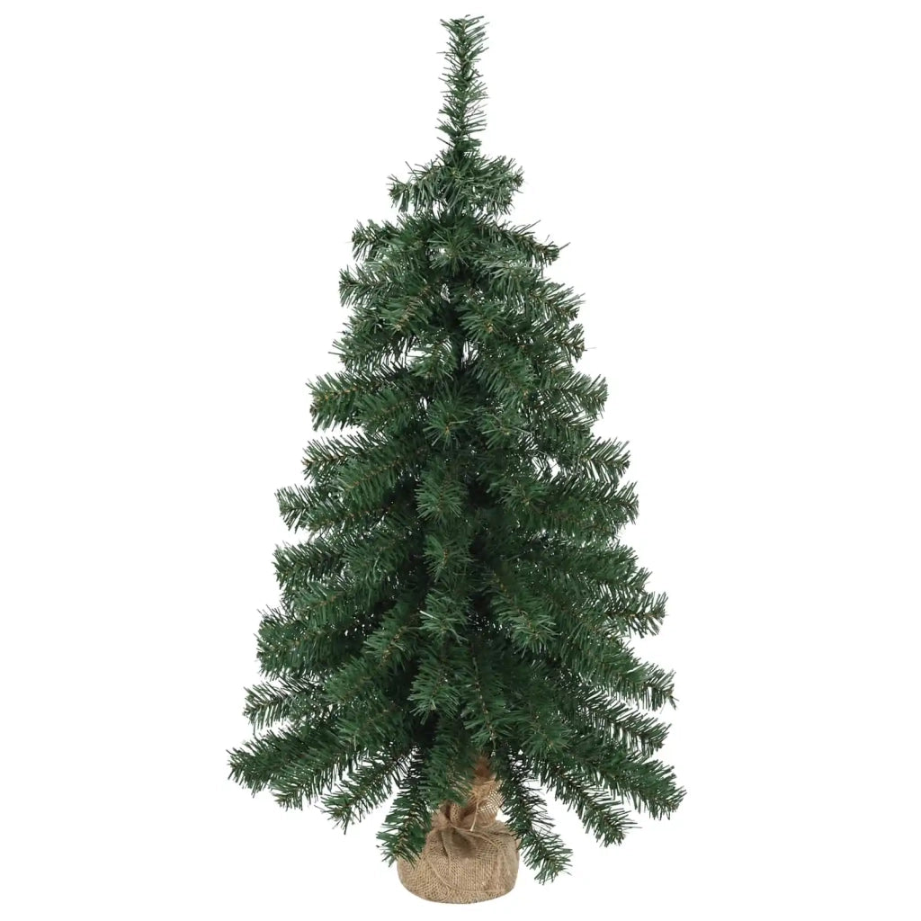 Set mini alberi di Natale 45 cm PVC Verde 3468421