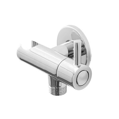 Idroscopino cromato in abs completo di supporto a muro con rubinetto