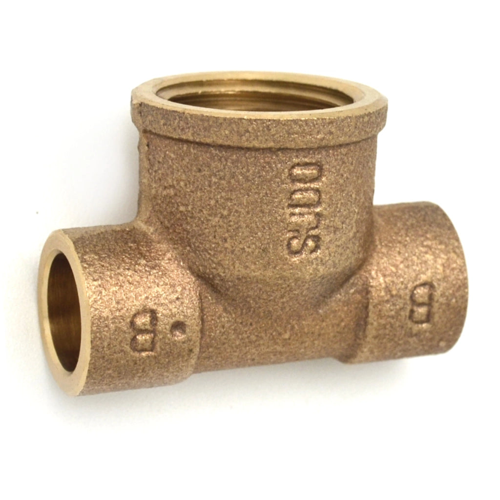 TEE BRONZO  F.  A SALDARE- 1/2 x 18- FRABO- pezzi 1