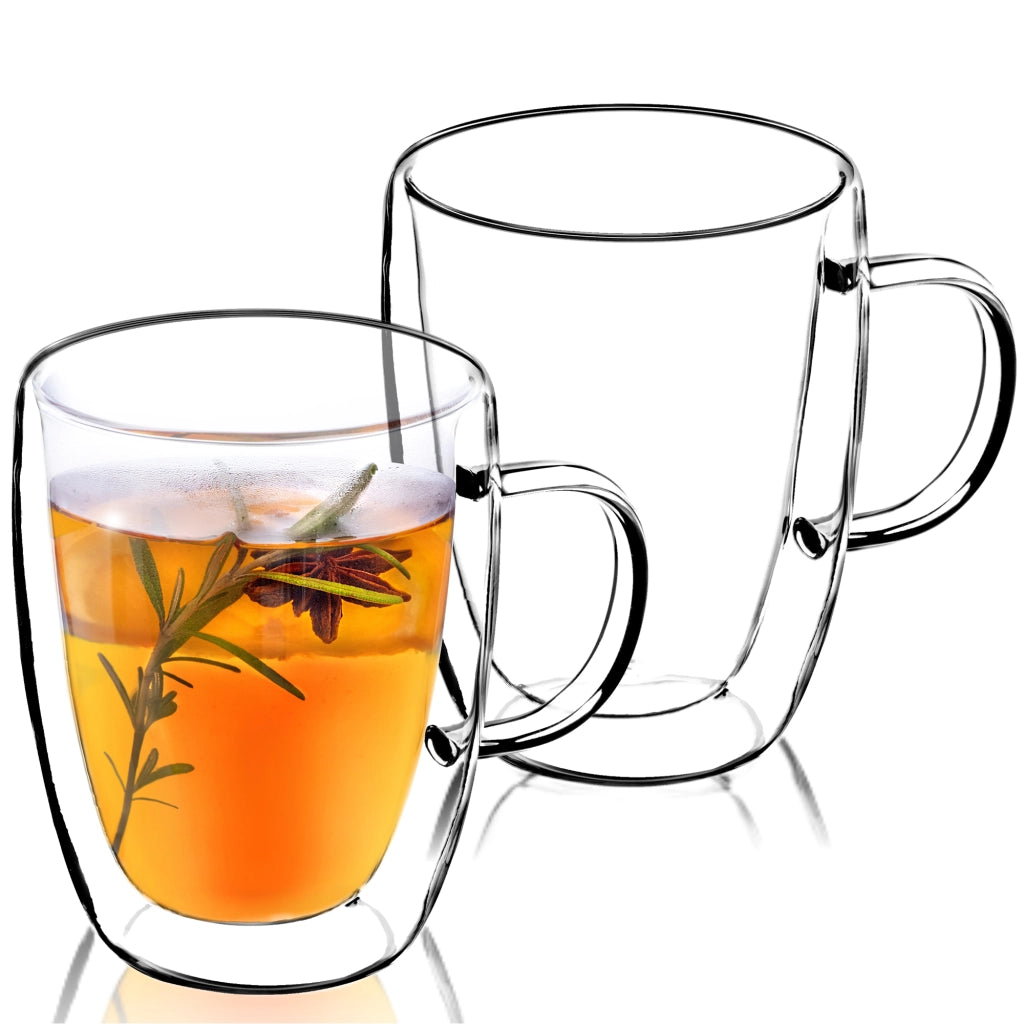 Caraffa per tè e caffè KADAX da 1 litro con pistone e bicchieri termici.
