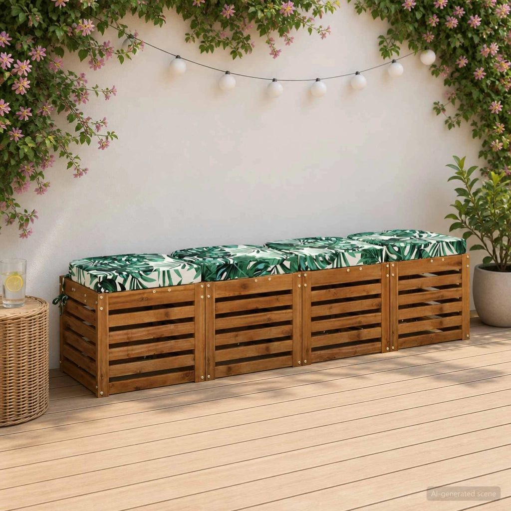 Cuscini per sedile a 4 pezzi SOEST 4 pz 100% Poliestere 945212
