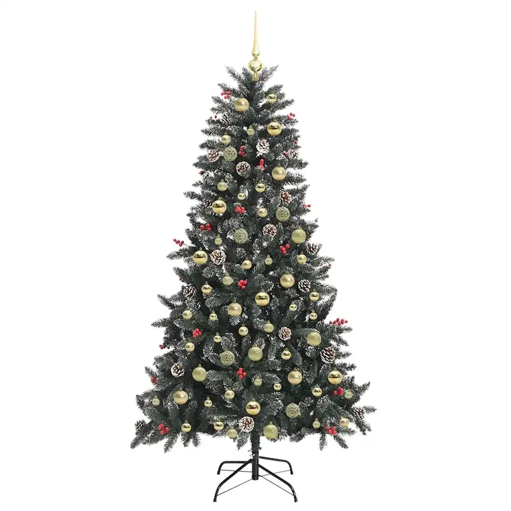 Albero di Natale artificiale con 300 LED Verde 180 cm