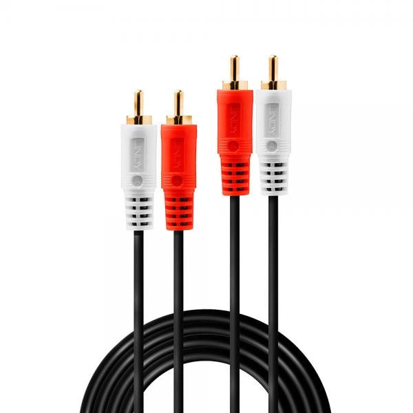 LINDY CAVO AUDIO STEREO 2X RCA MASCHIO/MASCHIO, 1M