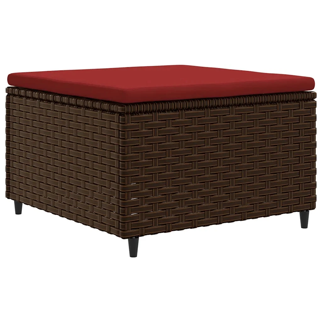 Set Divani da Giardino 7 pz con Cuscini in Polyrattan Marrone 3308229