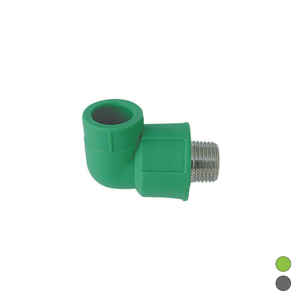 GOMITO FILETTATO MASCHIO IN POLIPROPILENE- 3/4 x Diam. 25- DH- pezzi 1
