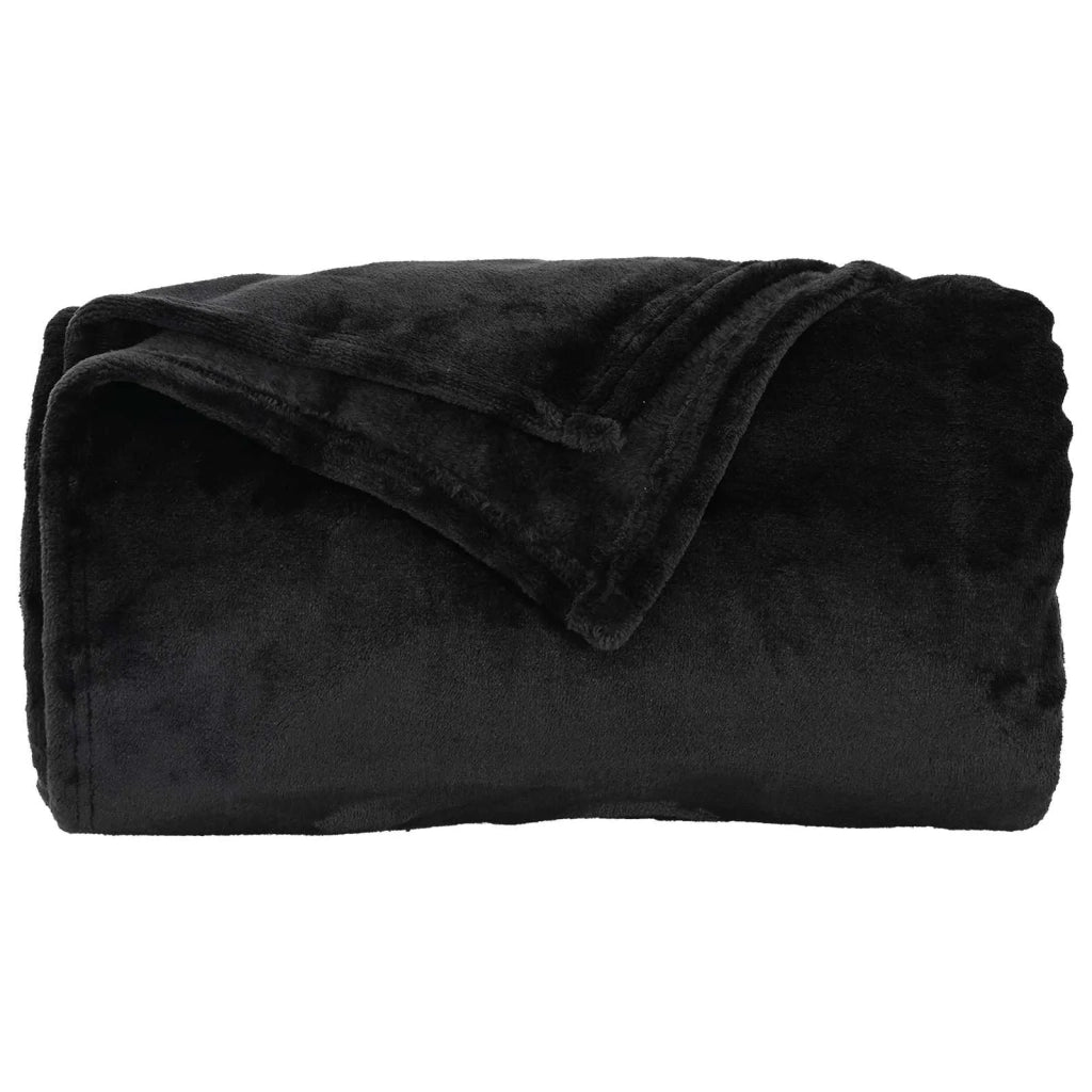Coperte da Pile 6 pcs Nero 150 x 200 cm Panno 42016810