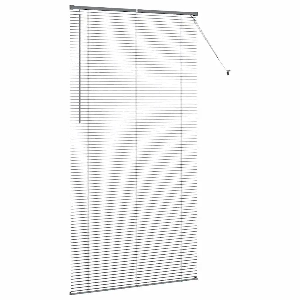 Tenda Veneziana Grigio Scuro 220 x 120 cm 25 mm Alluminio 42006101