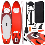 Set Tavola da SUP Gonfiabile Rosso 360x81x10 cm 93390