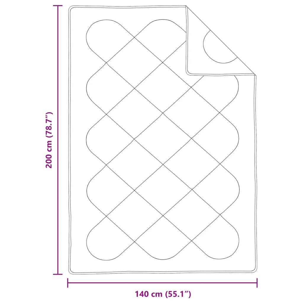 Set di Piumoni con cuscino 2 pcs Bianco Microfibra 3376844