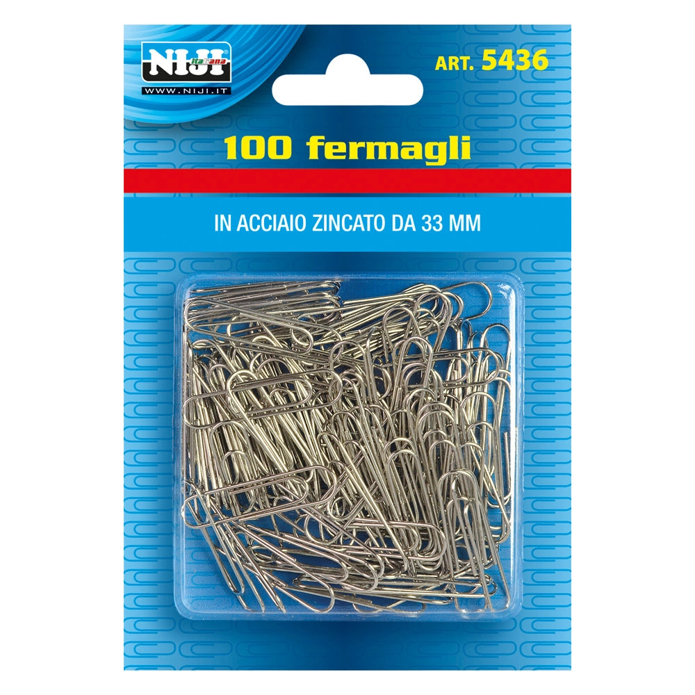12pz fermagli per carta metallo mm.50 - 80 pz (scatola) cod:ferx.5073326nlm