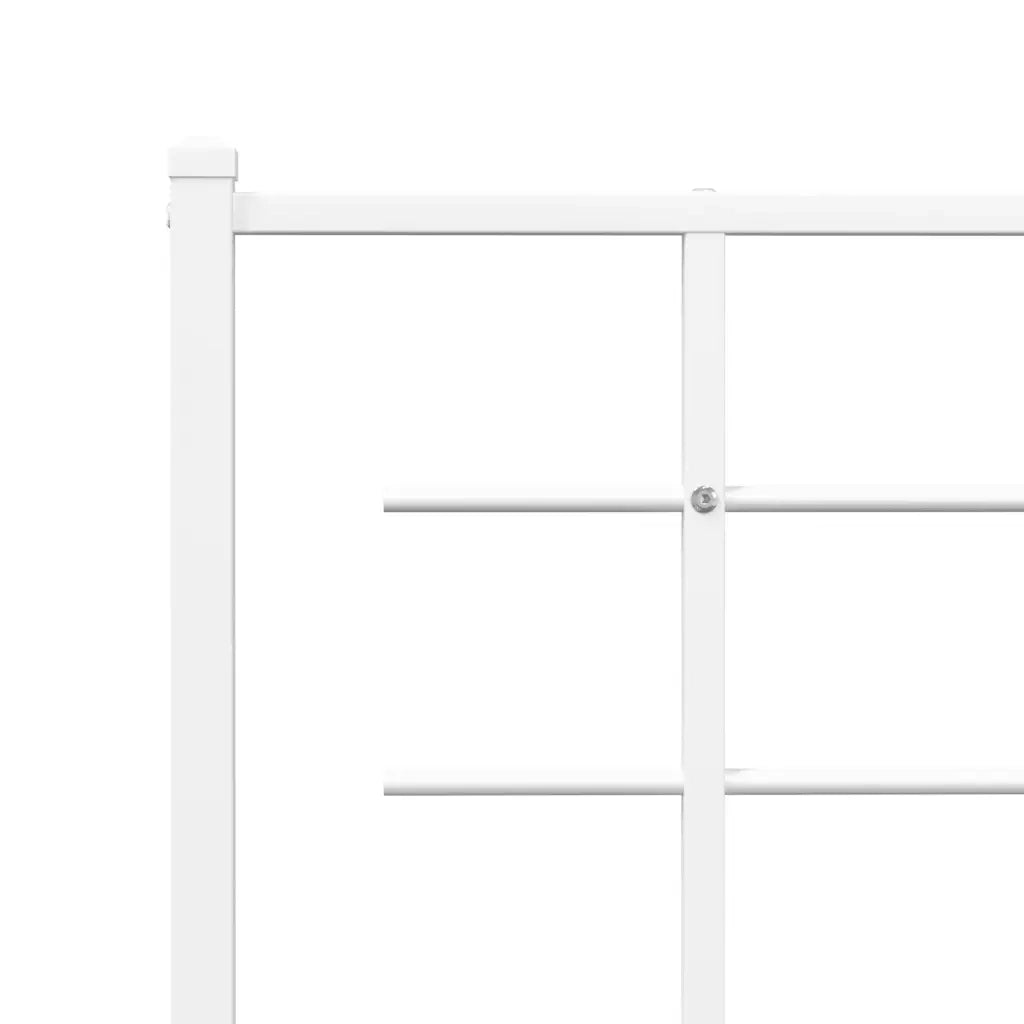 Testiera di Ricambio in Metallo Bianco 150 cm 355644