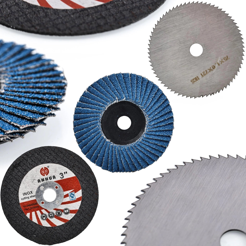 Set di Dischi 76mm per Gres, Levigatura e Taglio – Compatibile con Animal Pro e X-POWER 12V | Diametro Foro 10mm