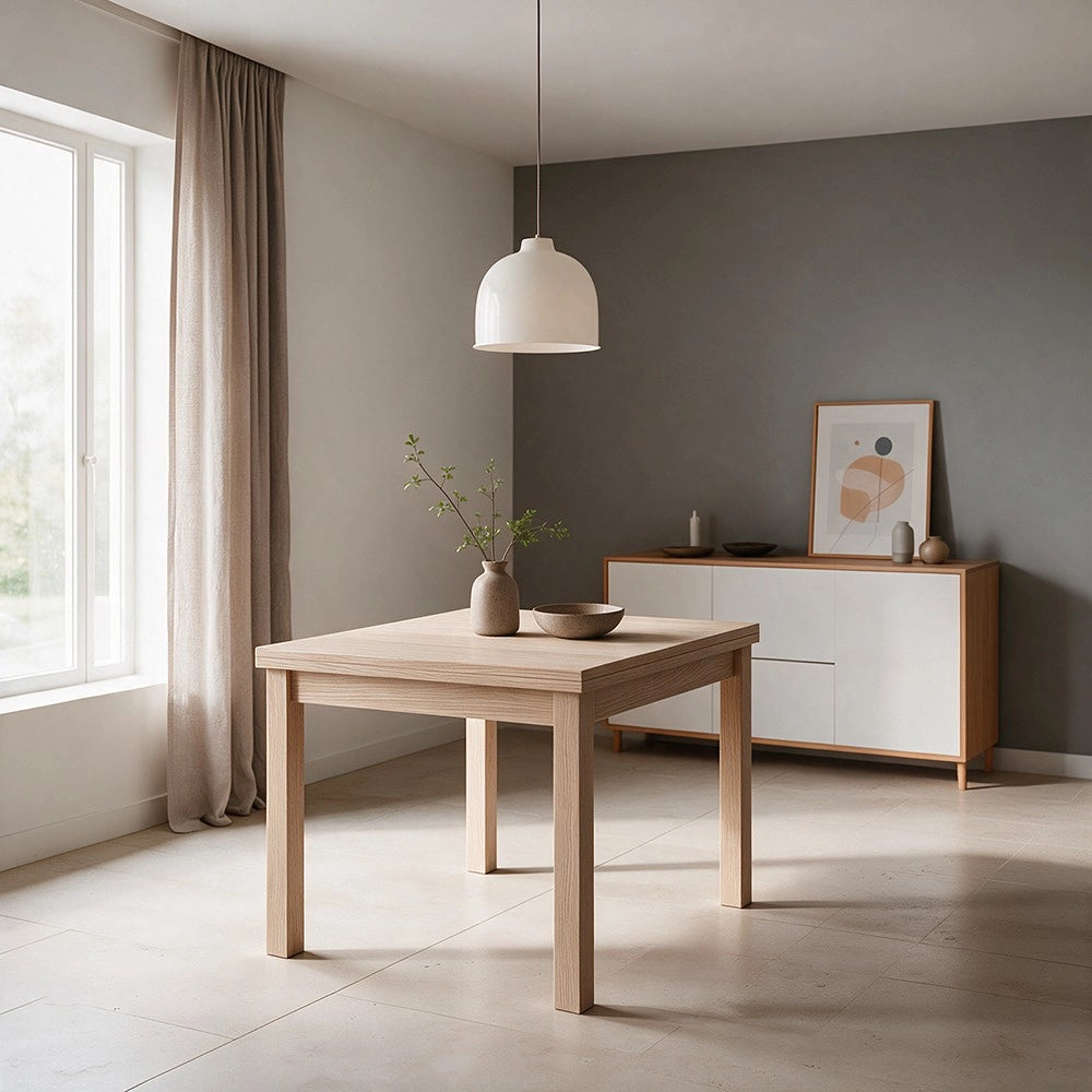 Tavolo raddoppiabile Firenze 90x90 colore olmo