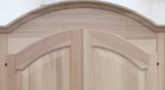 vetrina 2 ante grezza in legno  l.155 p.48 h.210 - Mobili 2G
