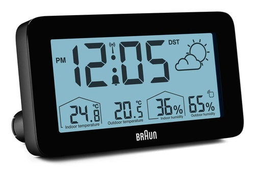 Braun BC 13 BP DCF stazione meteo radiocontr. nero