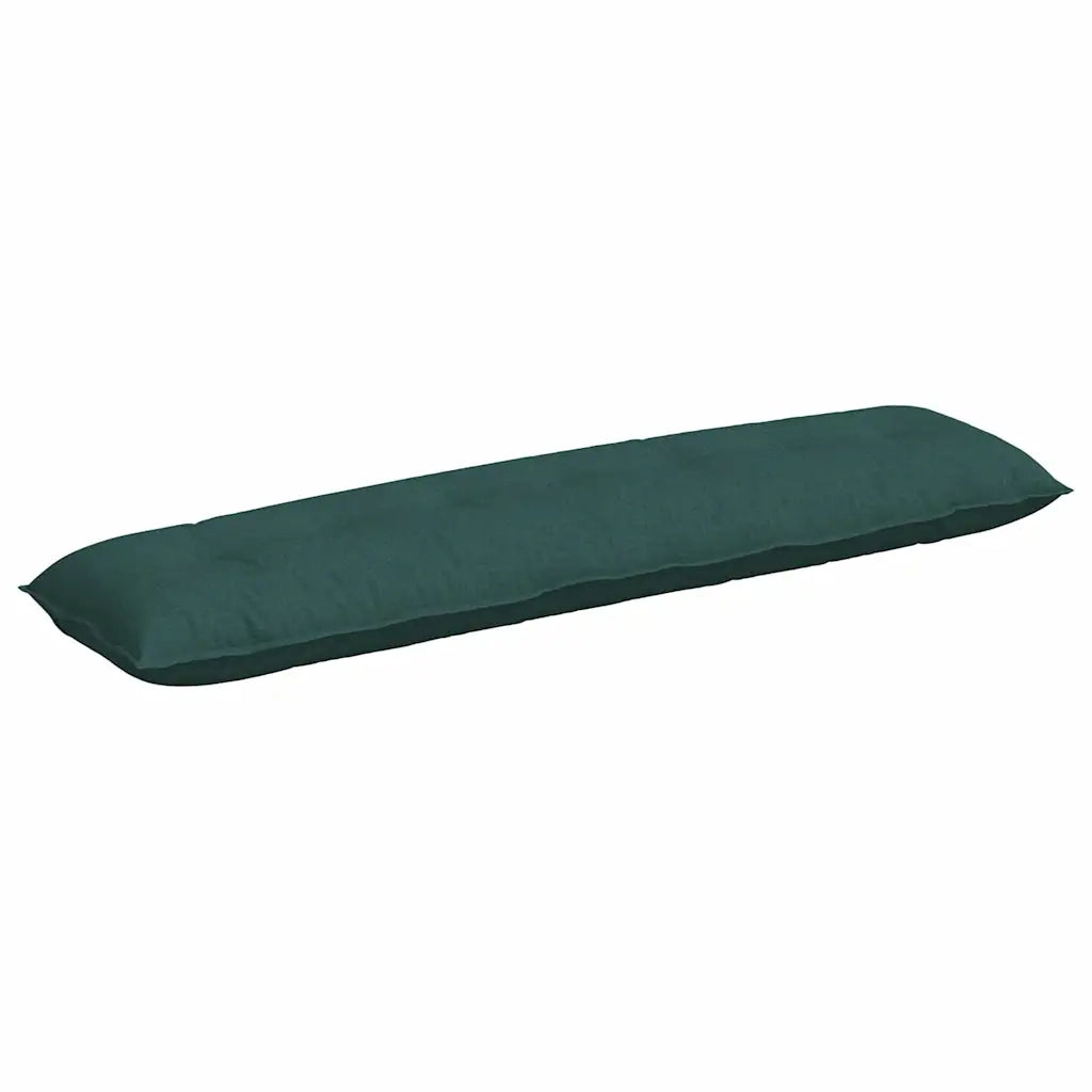 Cuscino per Schiena | Cuscino dorsale Verde Scuro 200 x 19 x 50 cm Tessuto