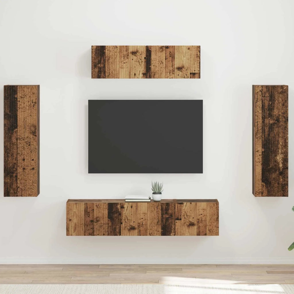 Mobile TV 5 pcs Legno vecchio