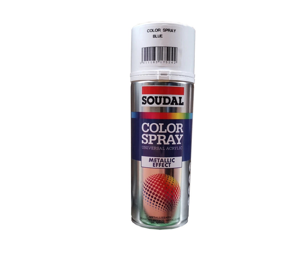 BOMBOLETTA SPRAY METALLIZZATO SOUDAL 400 ml - Blu - 6 pezzi- SOUDAL