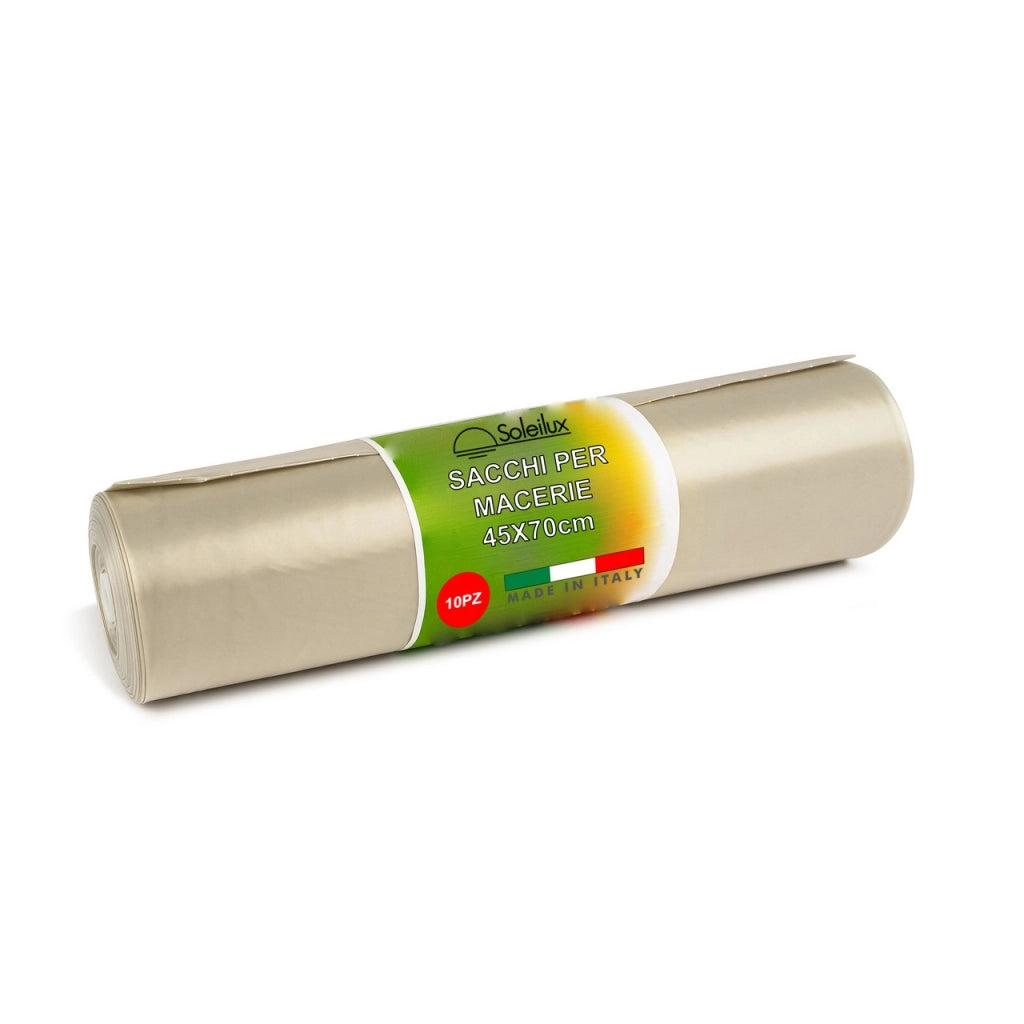 10x Sacchi per Macerie Edilizia 45x70 centimetri - Resistenti Sacchetti di Plastica per Calcinacci, Segatura, Detriti e Rifiuti Edili - Sacchi Robusti e Versatili