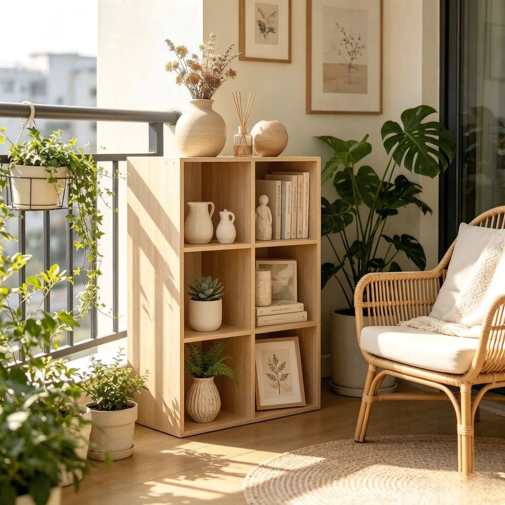 LIBRERIA A CUBI 59,6 x 89 x 29 cm Rovere