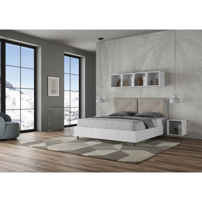 Letto imbottito Matrimoniale 160x190 cm Appia