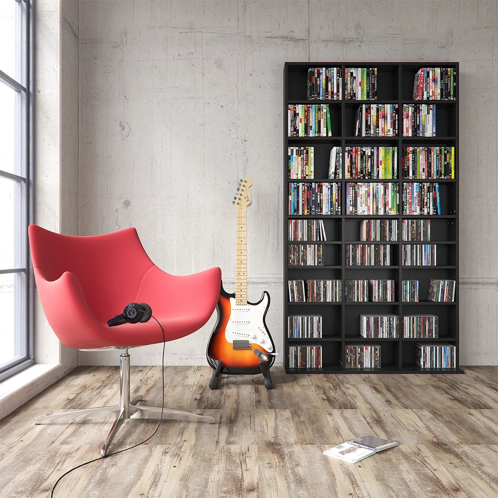 Vicco Scaffale porta cd Nero 102 x 178 cm