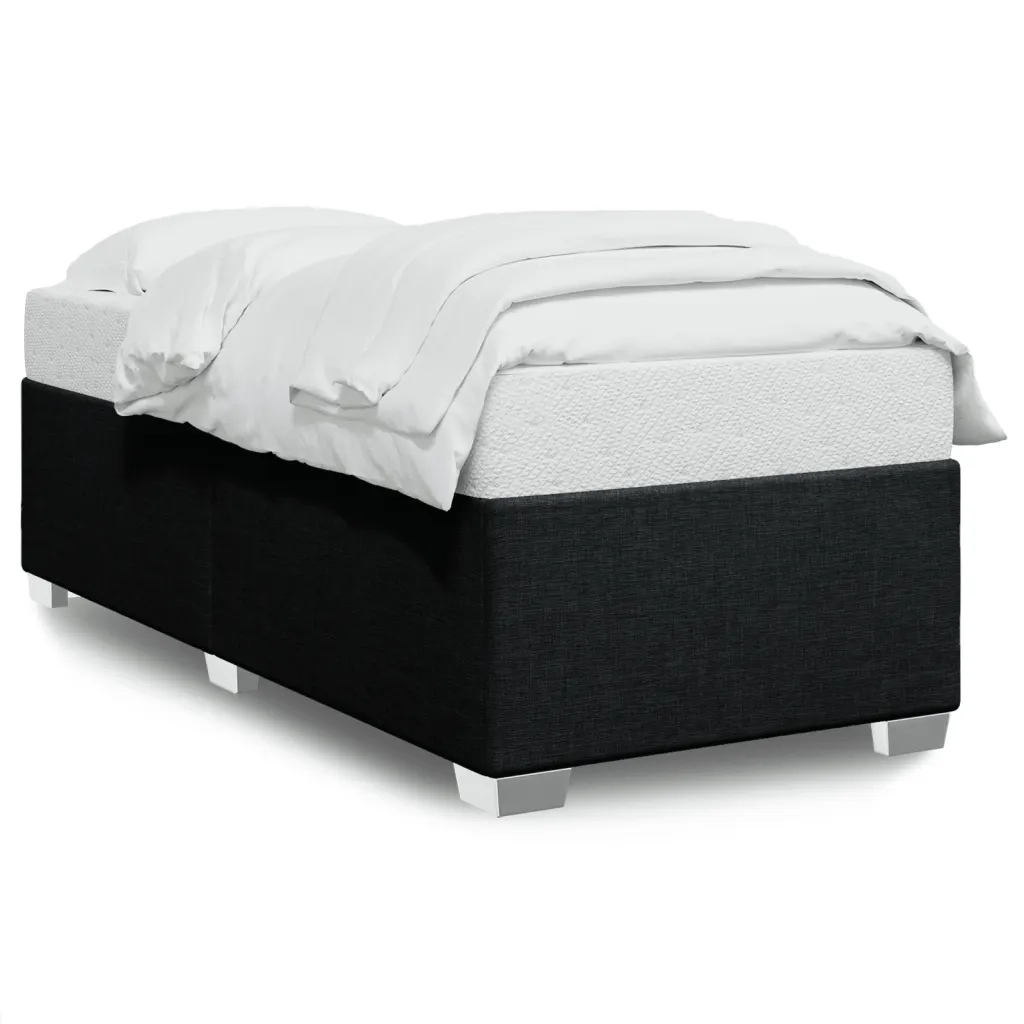 Giroletto senza Materasso Nero 100x200 cm in Tessuto 3284452