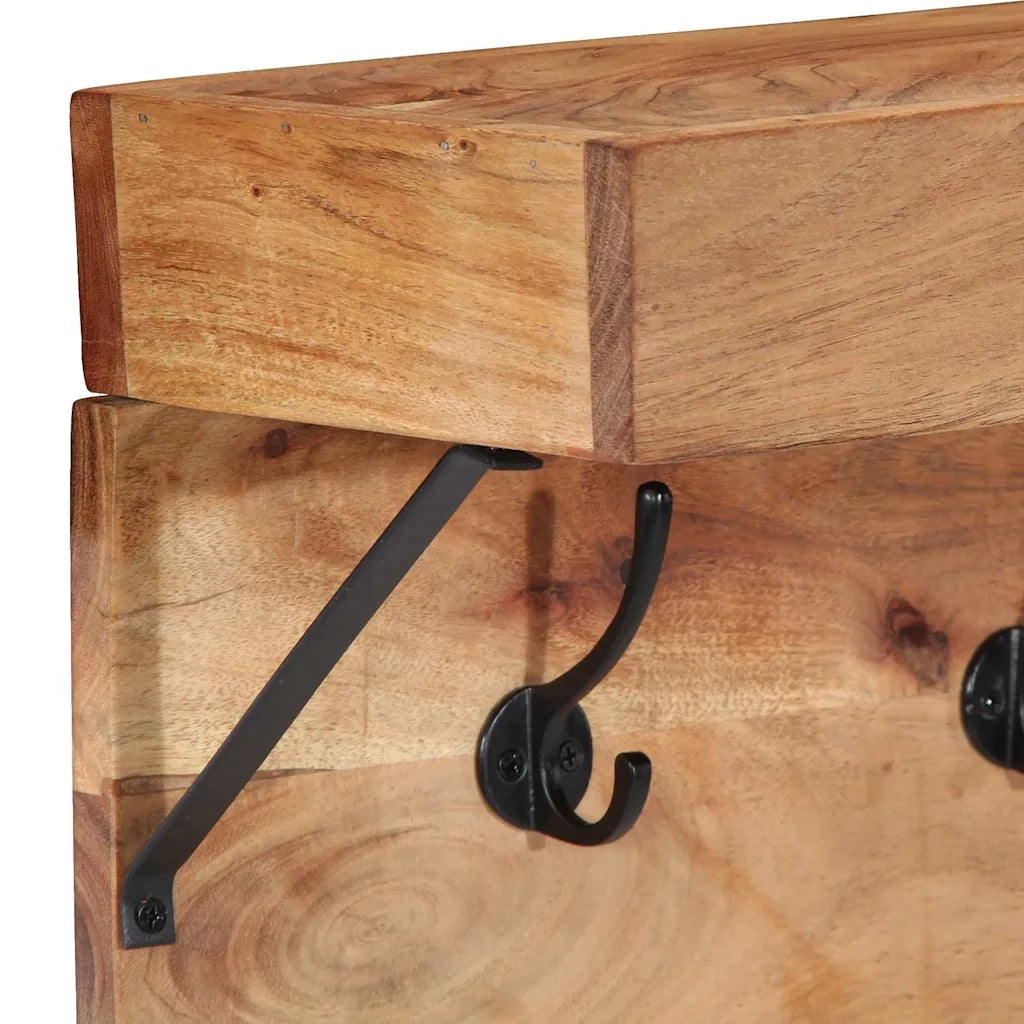 Appendiabiti Marrone 73 x 19 x 23 cm Legno massello di acacia 4102746