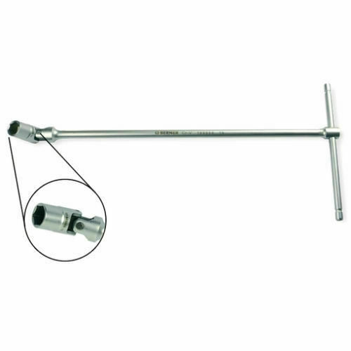 CHIAVE A T DOPPIO SNODO CHIAVE A BUSSOLA CON TESTA SNODABILE MANIGLIA A T 16mm