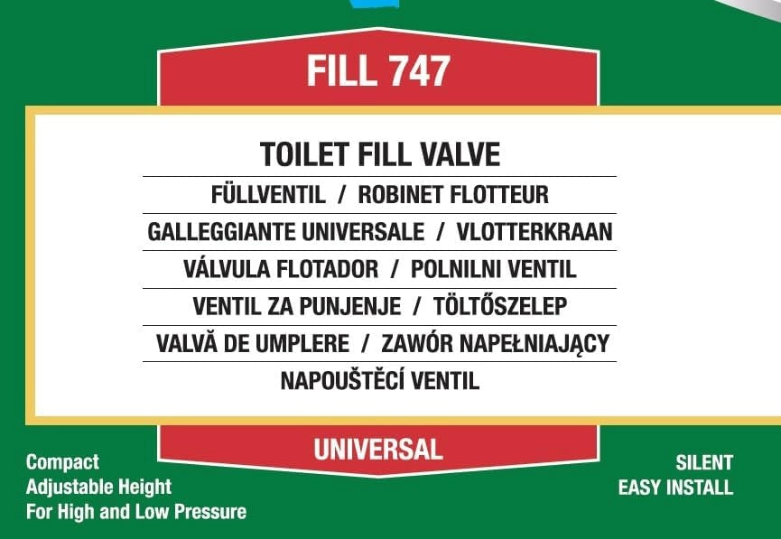 Galleggiante Fluidmaster 747 Attacco Universale Laterale Codolo Ottone ?