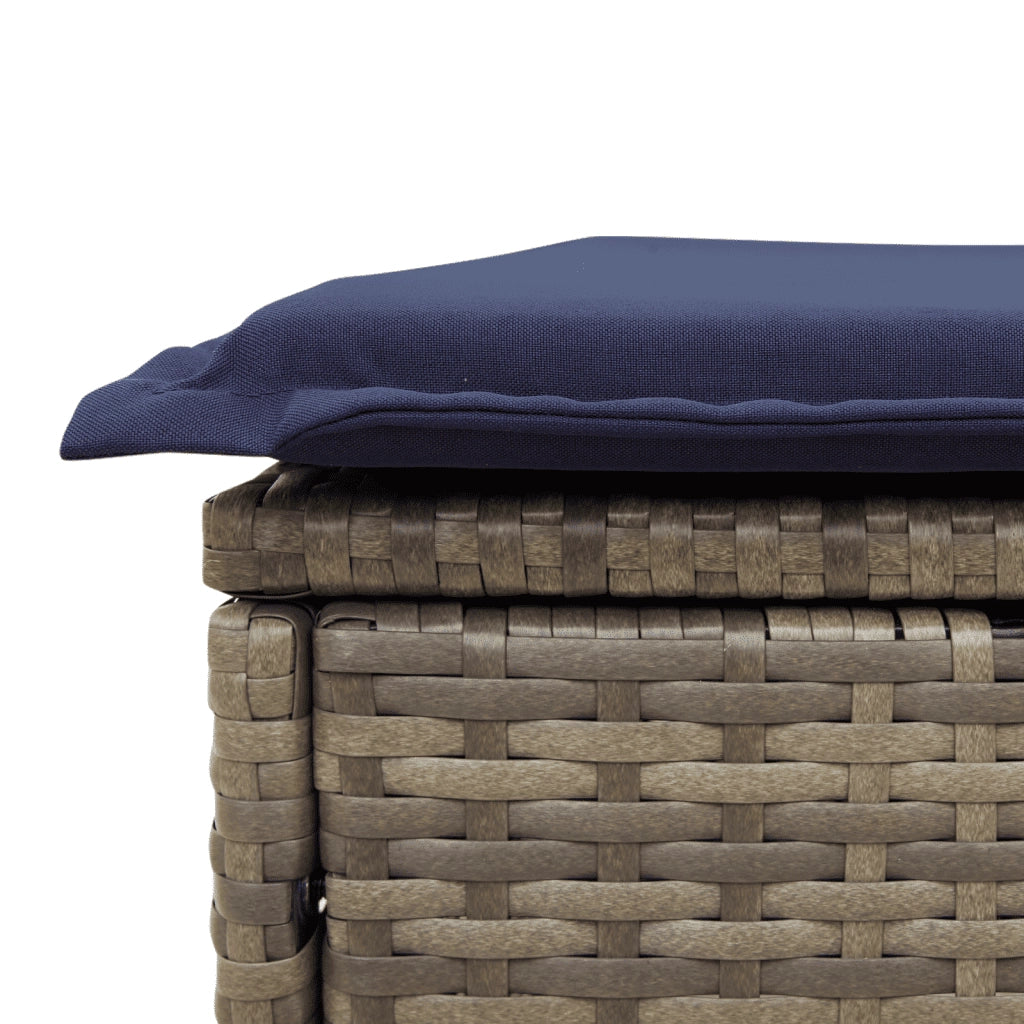 Set Divani da Giardino 6 pz con Cuscini Grigio in Polyrattan 3223632
