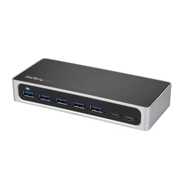 Startech.com hub usb-c a 7 porte - 5x usb-a + 2 usb-c - usb 3.0 - hub alimentato - HB30C5A2CSC