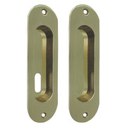 1pz maniglia per porte scorrevoli con foro basso - ottone lucido cod:ferx.300566nlm