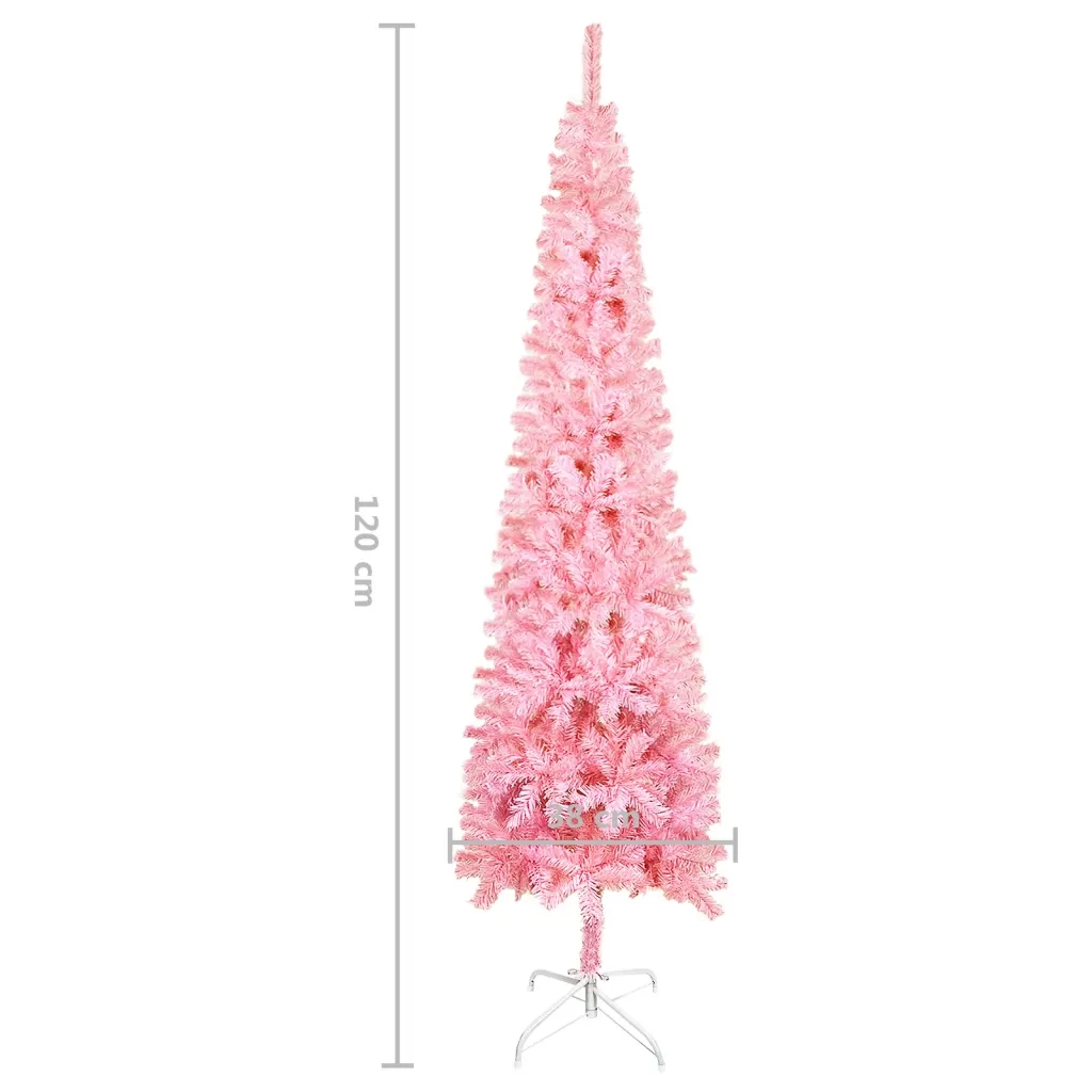 Albero di Natale Sottile Rosa 120 cm 329212