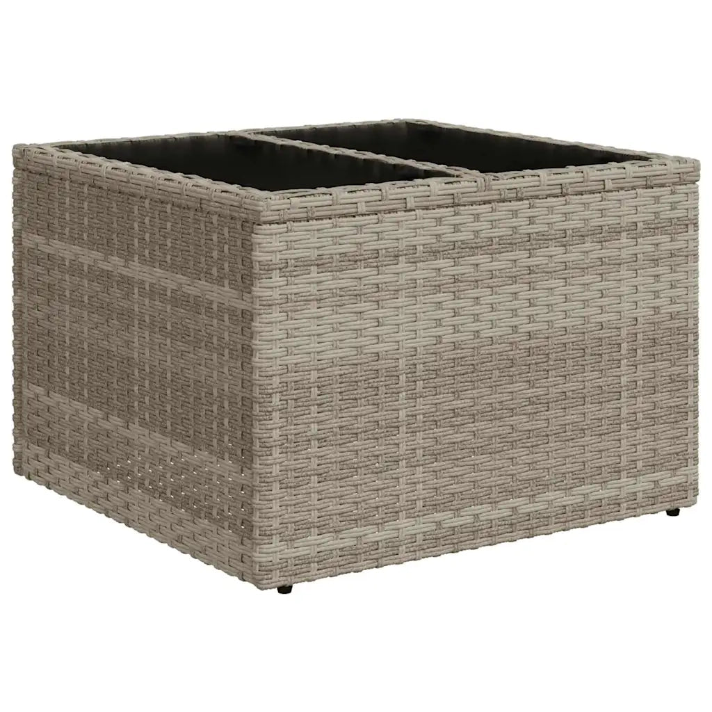 Set Divano da Giardino 8pz con Cuscini Grigio Chiaro Polyrattan 3325318