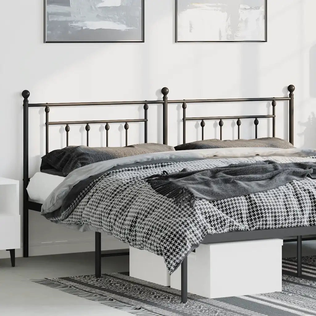 Testiera di Ricambio in Metallo Nero 180 cm 353573