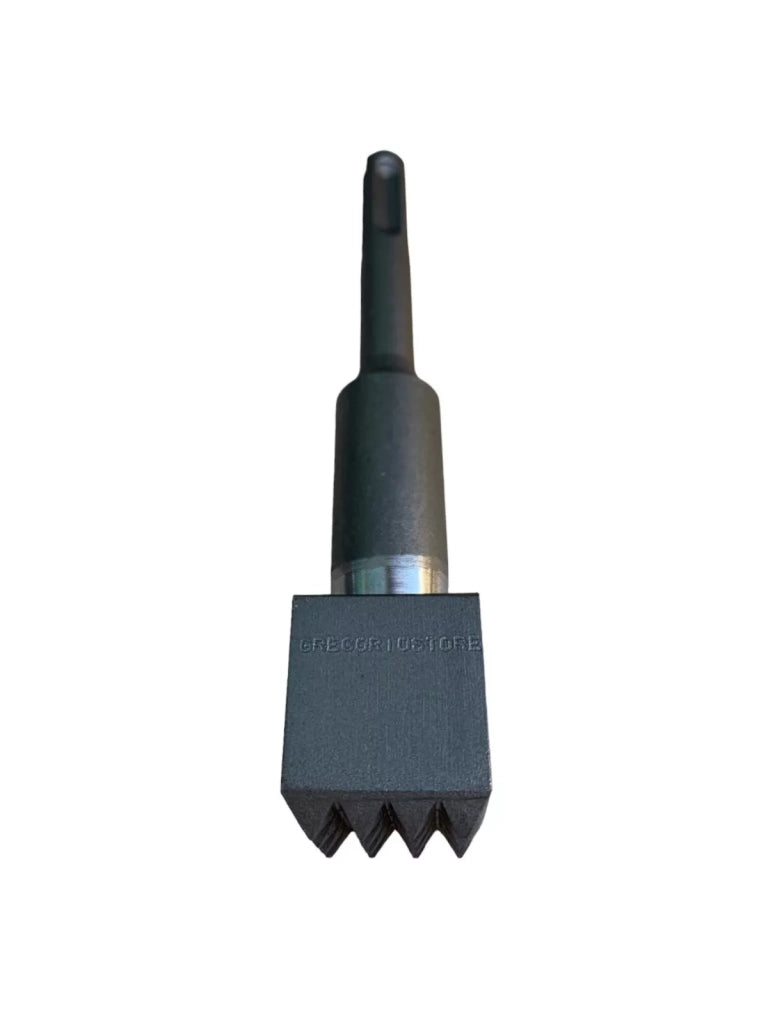 Bocciarda per pietra dura con attacco SDS plus,in acciaio temprato, per martello pneumatico, trapano 3,5x3,5 cm