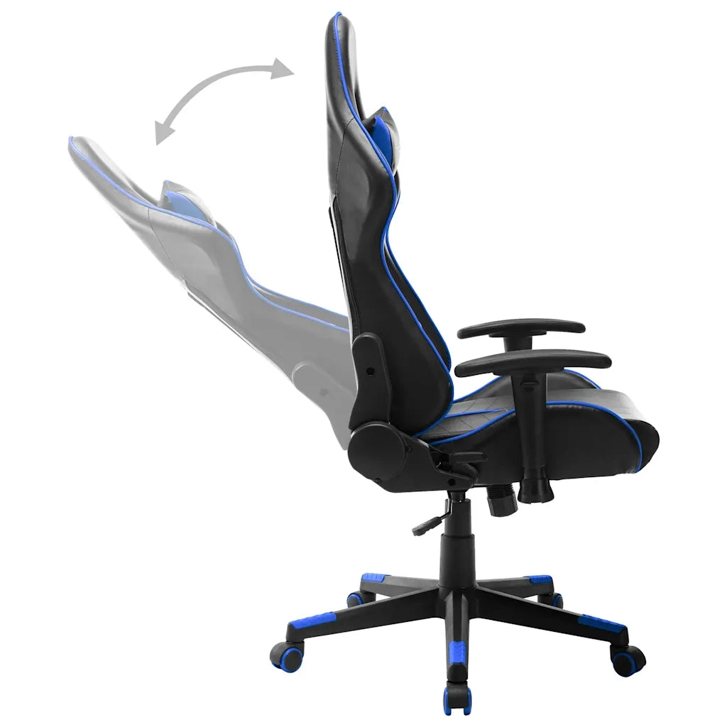 Sedia da Gaming Blu e Nera in Similpelle 20502