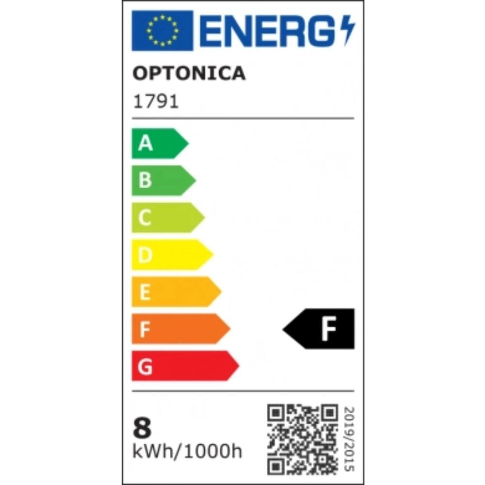 Lampada led bulbo e27 8 watt bd200 filamento risparmio energetico 1800k