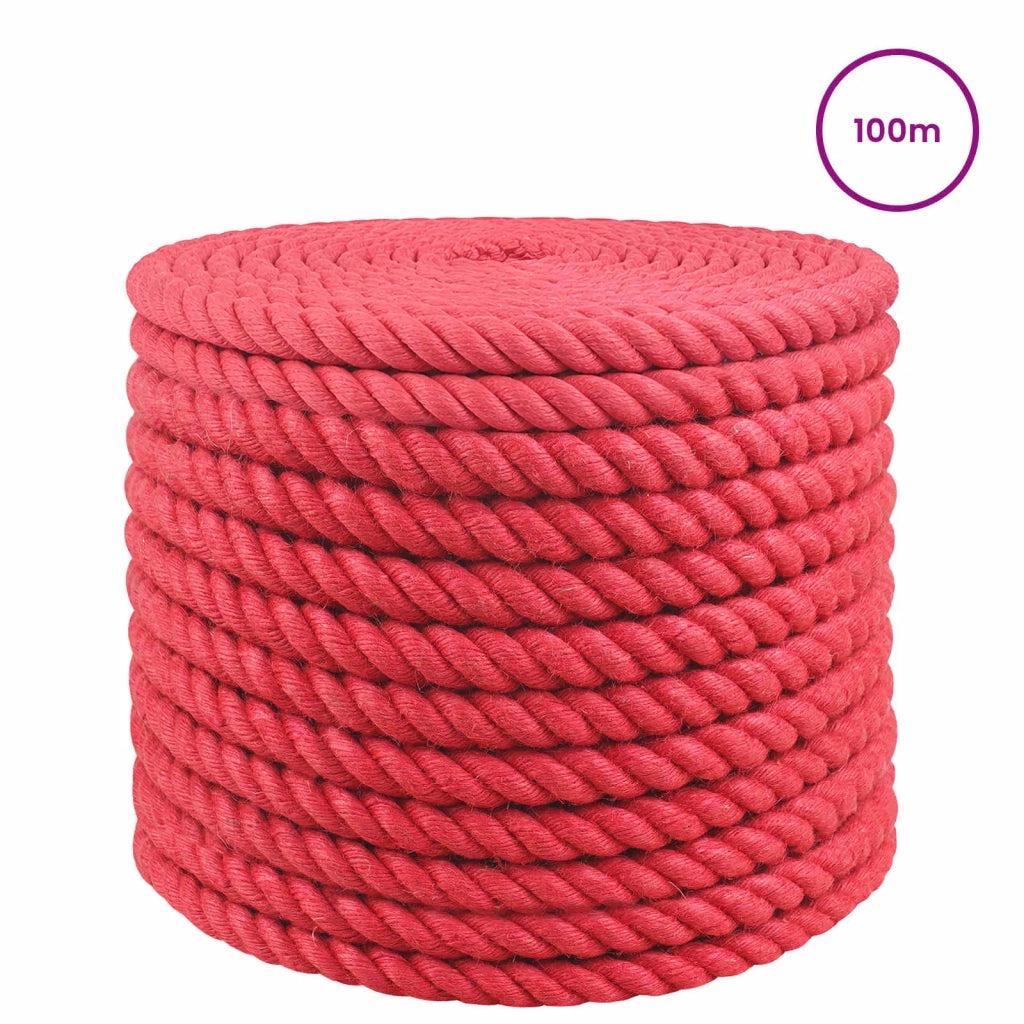 Corda di Juta 20 mm Rosso 100% juta Tossa 42011728