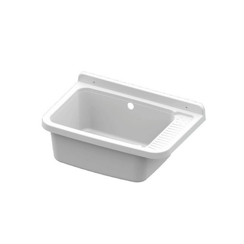 PILOZZO IN RESINA BIANCO- Cm 58,7 x 37,5 x 25,3- DH- pezzi 1
