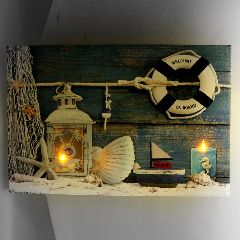 Quadro mare led mare cm 60x2,3x40