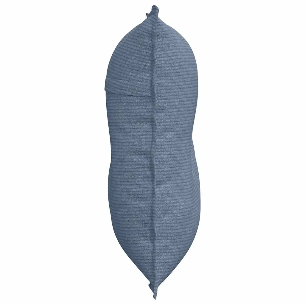 Cuscino per Schiena Blu 80 x 50 cm Tessuto in Cords 42014739