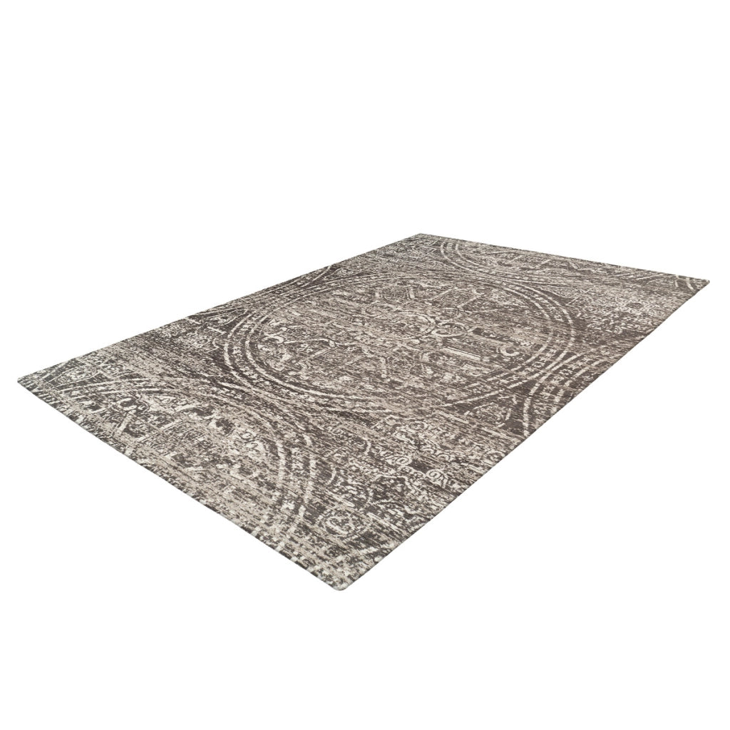 Tappeto Davis 400 grigio con decoro orientale 80x150 cm