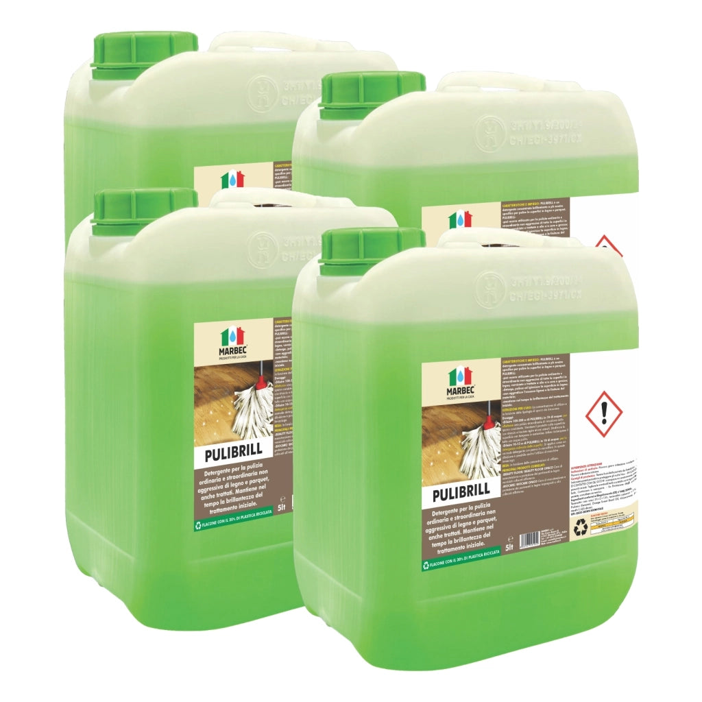 Come pulire il legno PULIBRILL   5LTx4Pz