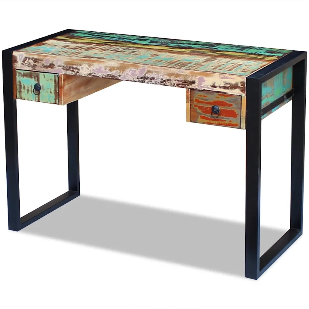 Scrivania in Legno Massello Anticato 243276