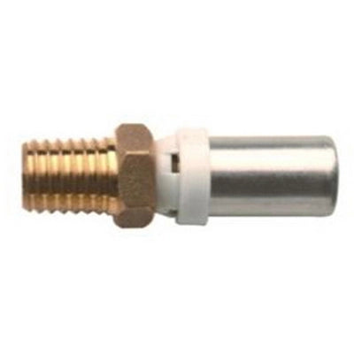 RACCORDO DIRITTO MASCHIO IBP A PRESSARE PER MULTISTRATO- 1/2x16- IBP- pezzi 1