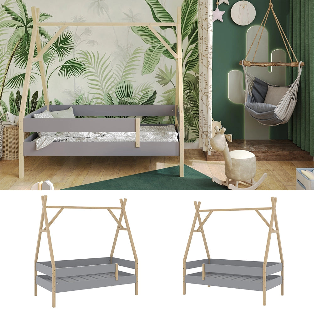 Vitalispa Letto per bambini Grigio 80x160 cm
