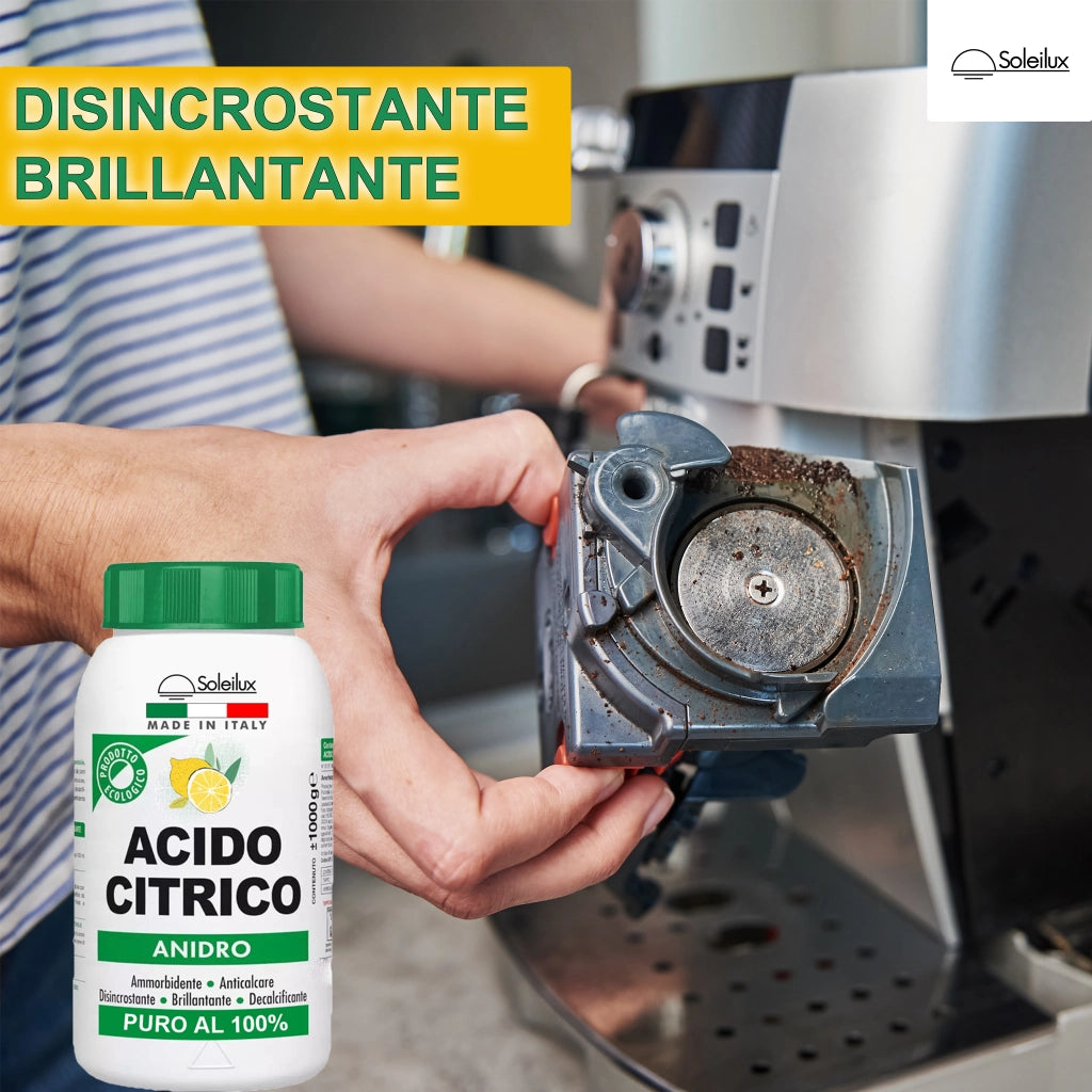 4X Acido Citrico Anidro 1kg Prodotto Ecologico