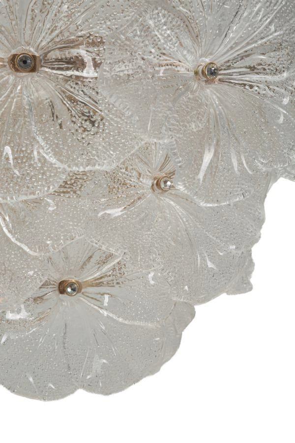 Lampadario Soffitto Ibiscus Ø47x30 cm in Vetro e Ferro Multicolor